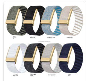 Bracelet de remplacement en nylon tricoté doré de qualité supérieure pour WHOOP 5.0/ONE/PEAK/MG 25 mm avec boucle à anneau unique - En stock - Product Image 5