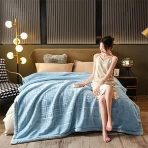 Mantas de poliéster 100% para cama, manta Raschel personalizada, 4kg, 6kg, 8kg, manta de visón cálida de estilo coreano para invierno - Product Image 2