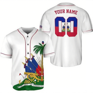 เสื้อกีฬาเบสบอลคอวีระบายอากาศได้ดีวอลเล่ย์บอลคลาสสิกสีแบบกำหนดเองหมายเลขชื่อโลโก้ตามสั่ง - Product Image 2