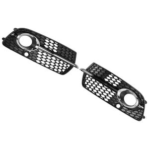 Rejilla de luz antiniebla del parachoques delantero para <span class=keywords><strong>Audi</strong></span> <span class=keywords><strong>Q5</strong></span> S-<span class=keywords><strong>Line</strong></span> SQ5 2013-2017 Negro Cromado - Product Image 2