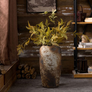 Jingdezhen nouvelle céramique chinoise du sol au plafond <span class=keywords><strong>grand</strong></span> <span class=keywords><strong>vase</strong></span> cour salon ornement tacheté vieux pot de poterie grossière - Product Image 4