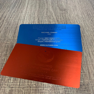 Cartes de visite en acier inoxydable pour sublimation, cartes métalliques vierges colorées format portefeuille pour impression - Product Image 6