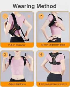 <span class=keywords><strong>Corrector</strong></span> de postura de PU ajustable transpirable de nuevo diseño 2022 para oficina y uso diario - Product Image 5