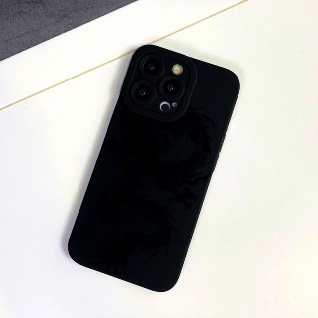 Fireball Dragon Plain Design Shockproof for 17 air PRO MAX Mobile Phone Case for IPhone11/12/13/14/16 Plus 7 8 XS Max