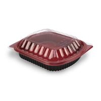 Conteneur alimentaire jetable en plastique rectangulaire écologique sans BPA pour la préparation des repas et les plats à emporter