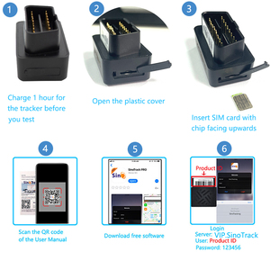 SinoTrack Plug-and-Play Mini-Fahrzeug-OBD-<span class=keywords><strong>GPS</strong></span>-Ortungssystem für Autos ST-902A Auto-<span class=keywords><strong>GPS</strong></span>-Tracker mit Kostenloser Plattform - Product Image 2