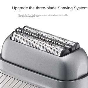 <b>Mini</b> Electric Shaver for Men Portable Travel Reciprocating Wet/Dry USB Rechargeable Triple Blade Face/Body Foil Razor Household - Product Image 2