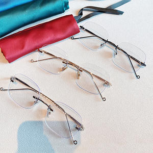 Qianai - Monturas de Gafas Cuadradas Sin Aro, Lentes con Filtro de Luz Azul, Unisex T1 7433 - Product Image 5