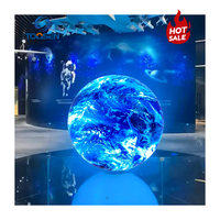 Affichage LED sphérique 360 ° Immersive LED Publicité Vidéo P1 P2 P2.5 P3 P4 Diamètre sphérique Plus Personnalisation de la forme de l'écran