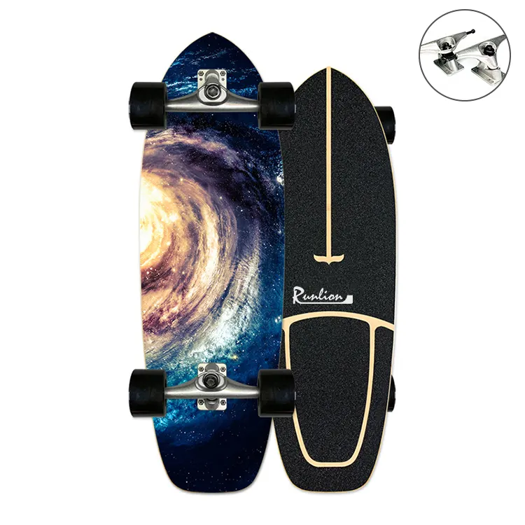 Meninos legal Melhor Amor Skate Tamanho Opcional Surf Skate 7 Ply Maple De Madeira Terra Surfskate CX7