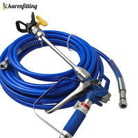 Mesin Semprot Cat Bodi Pompa Stainless Steel Airless Sprayer Airless Paint Sprayer untuk Pengecatan Rumah, Dinding, Pagar DIY