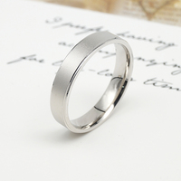 Ensembles de bagues de mariage minimalistes vierges très populaires, plaquées rhodium, en argent sterling 925, pour hommes et femmes, cadeau de mariage