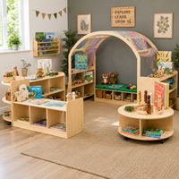 Meubles de classe pour enfants d'âge préscolaire, table et chaise en bois, armoire, matériel Montessori, centre d'apprentissage pour garderie, fournitures pour la petite enfance