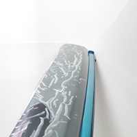 Deflectores de Ventana Cromados para Puertas de PC, Protectores de Lluvia para BYD Song Plus DM-i EV Seal U Sealion 6