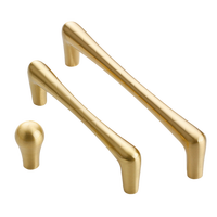 Poignée et bouton de meuble modernes en laiton massif pour commodes, armoires de chambre, placards, meubles à chaussures et portes de cuisine