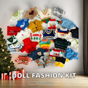 Songshantoys Bán Buôn 20Cm Búp Bê Nhỏ Hoodies Áo Len Áo Thun Giáo Dục Đồ Chơi Unisex Giáng Sinh Búp Bê Phụ Kiện Polyester - Product Image 2