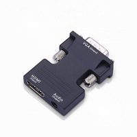 1080p mâle a femelle convertisseur de adaptateur jack convertisseur de HDMI vers VGA vers câble adaptateur Para adaptateur avec son Audio 4K