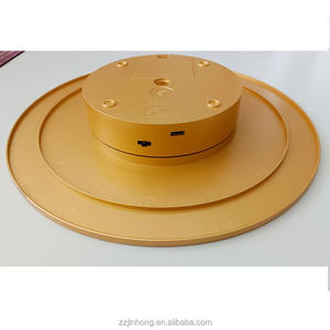 Поворотная витрина золотистого и серебристого цвета для демонстрации товаров, таких как обувь, сумка, вес поделки 10 кг поворотный стол - Product Image 4