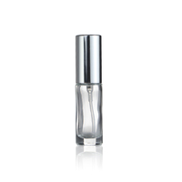 Botol Semprot Parfum Kaca Silinder Bulat Kecil 5ml Grosir, Botol Semprot Parfum Mini Bening 5 ml Portabel untuk Perjalanan