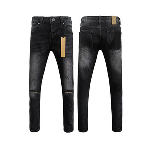 Proveedor de Guangzhou ofrece jeans KUSB de marca para <span class=keywords><strong>hombre</strong></span>, de alta calidad, lavados y bordados, de corte ajustado, en stock. - Product Image 3