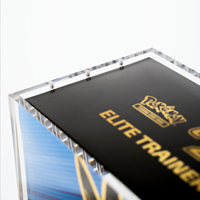 Présentoir de protection anti-UV en acrylique sur mesure pour boîte d'entraînement Pocamon Elite avec couvercle magnétique