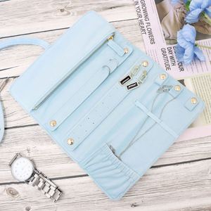 Elegante Bolsa Enrollable de Terciopelo para Joyas, Regalo de Viaje Perfecto para Mujeres, Estuche de Joyería de Terciopelo Suave y Afelpado, Bolsa de Accesorios de Viaje con Estilo - Product Image 3
