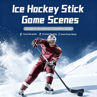 Bâton de hockey sur glace léger en carbone à faible flexibilité pour jeunes, tir gauche/droit, pour l'entraînement des enfants et des adolescents