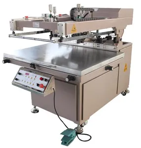 Paper Pvc Board Carton Screen Printer Corrugated Paper Horizontal Silk Screen Printing Machine Flat Bed Screen Printing Machine