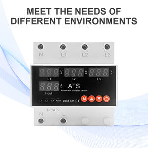 Selector de disyuntor en miniatura de fase de carril Din 3 P + N trifásico de 100A con sobretensión y subtensión ajustables - Product Image 5