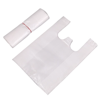 Sacs en plastique GRS LDPE personnalisés imprimés, sacs de courses écologiques pour la livraison de repas à emporter avec logo