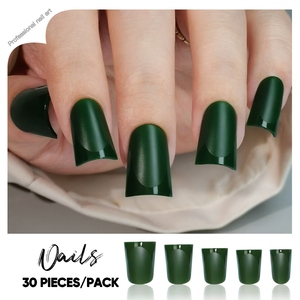 Ongles en gel acrylique à presser, couvrance totale, faux ongles, motifs pré-dessinés, <span class=keywords><strong>manucure</strong></span> française, faciles à poser pour la beauté des doigts - Product Image 4