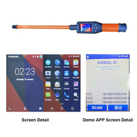Lector de Etiquetas Electrónicas para Ganado, Sistema Operativo Android, Lector de Mano RFID, Escáner de Varita, ABS IP67 Resistente al Agua, Cámara de 5MP