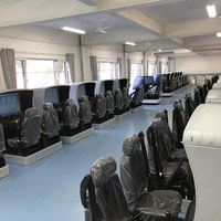 Vente en Gros Simulateur de Conduite Apprentissage Simulateur de Conduite Automobile Deux Places avec Écran Unique