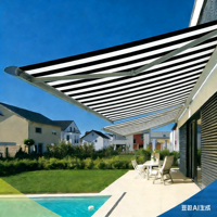 Rouleau de bâche PE imprimée unie, imperméable, rayée, enduite, pour auvent, tente ou abri solaire
