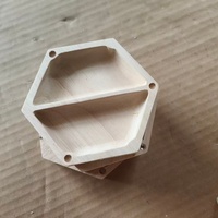 Boîte de rangement ronde en bois massif de frêne, durable, gravée, avec double compartiment, base en bois, blanc brut, personnalisable, pour projets DIY