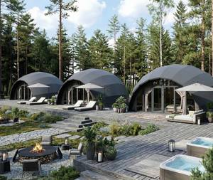 Carpa Domo Premium Tipo Beetle con Refuerzo Diagonal, Resistente a Tormentas e Impermeable, para las Cuatro Estaciones, Ideal para Resorts y Campamentos - Product Image 4