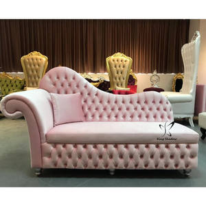 Sillón de Espera de Cuero Blanco con <span class=keywords><strong>Dos</strong></span> Asientos para Salón de Belleza - Product Image 5