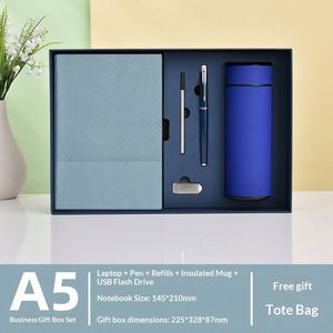 Nuevos Regalos Empresariales de Lujo Creativos, Cuaderno A5 de Cuero PU con Impresión UV, Bolígrafo, Taza de Vacío, Caja de Regalo - Product Image 2