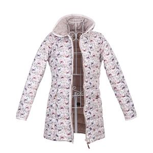 Jaket quilt panjang Puffer kustom wanita grosir pakaian kustom - Product Image 6
