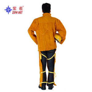 Zixi factory wholesale cowhide welding suits, cowhide workwear, electrician cowhide argon arc welding suits - Product Image 3