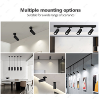 Système de rail magnétique LED COB moderne 48V pour éclairage suspendu au plafond, encastré, dimmable, projecteur linéaire