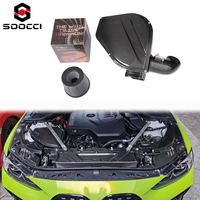 Kit d'amélioration du système d'admission d'air conique en fibre de carbone sèche avec filtre à air pour moteur BMW G20 G21 G22 G23 G26 B48