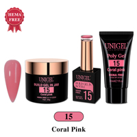 Kit de Gel de Construction Solide 3-en-1 Personnalisé OEM ODM en Gros, Vernis à Ongles Longue Durée UV LED, Fournitures pour Salons de Manucure Prises en Charge