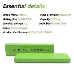 Batería Recargable Ni-MH 7/5F6 1200mAh 1.2V, Baterías Nimh Tipo Chicle para Reproductor de CD, Diccionario Electrónico - Product Image 3