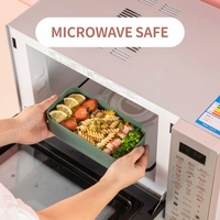 Boîte de conservation alimentaire 1500 ml, 2 couches, anti-fuite, type tiffin, avec couvercle en plastique, pour adultes et enfants, compatible micro-ondes, pour la conservation des aliments