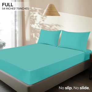 Ultra Soft 100% Cotton <strong>Single</strong> <strong>Fitted</strong> <strong>Sheet</strong> Double Brushed Fade Resistance Eco-Friendly Hospital Hotel Home - Product Image 2