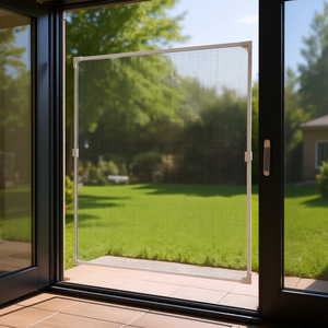 Mosquitera magnética de 58.27 x 39.17 pulgadas, red de fibra de vidrio, diseño minimalista para puertas y ventanas de casa, fácil de instalar - Product Image 3