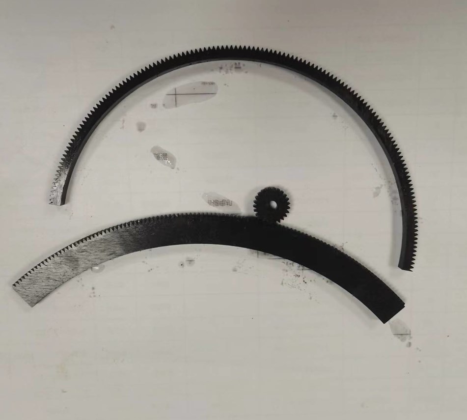 linear rail curved gear round