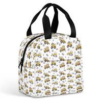 Sac à déjeuner réutilisable à motif de dessin animé pour pique-niques en plein air, sac isotherme pour étudiants, garçons et filles