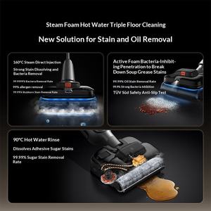 Nettoyeur de sol sans fil CN Mijia 5 MAX 160 ° Aspirateur sans fil humide et sec C Steam 28000Pa avec fonction autonettoyante - Product Image 6